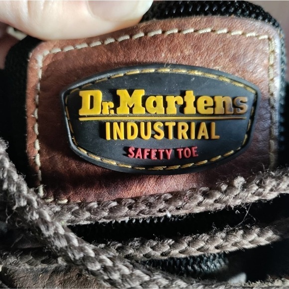 Dr Martens Industrial brown leather safety toe work boots size 9 mens/10 womans - Picture 12 of 14